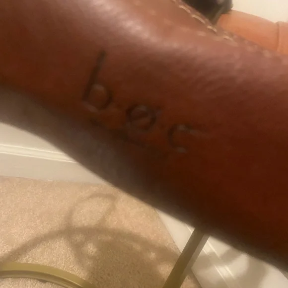 Born Concept Brown Leather Crossbody Bag w/attached lipstick holder - Picture 9 of 11